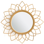 Зеркало из ротанга в форме цветка WICKER MIRROR 90 варинант исполнения - 1 | Loft Concept в Саратове