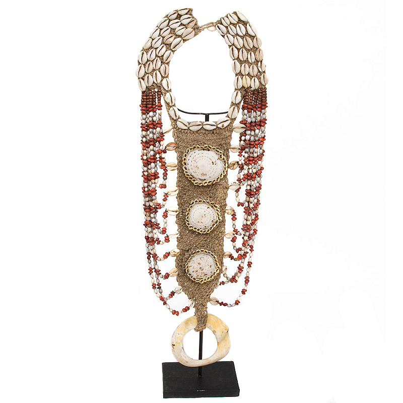 Этническое ожерелье из ракушек Aboriginal Long Necklace Shells Бежевый Коричневый Красный Белый Этническое ожерелье из ракушек Aboriginal Long Necklace Shells Бежевый Коричневый Красный Белый в Саратове | Loft Concept