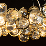 Люстра подвесная из золотых колец 57 см Golden Circles варинант исполнения - 5 | Loft Concept в Саратове