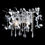 Бра с металлическими лепестками и хрустальными подвесками Leaf Cascade варинант исполнения - 2 | Loft Concept в Саратове