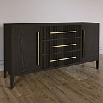 Буфет Primo с тремя ящиками и двумя фасадами Темный орех варинант исполнения - 2 | Loft Concept в Саратове