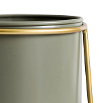 Кашпо из металла и латуни Elegance Elevated Planters оливковое  варинант исполнения - 3 | Loft Concept в Саратове