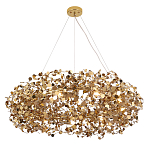 Люстра подвесная круглая с многочисленными металлическими круглыми элементами Terzani Argent варинант исполнения - 5 | Loft Concept в Саратове