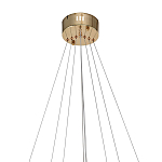 Люстра подвесная светодиодная в виде 3-х колец Lighting Rings Gold варинант исполнения - 2 | Loft Concept в Саратове