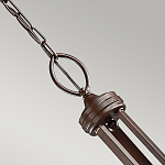 Люстра с белыми тканевыми абажурами в прозрачных стеклянных цилиндрах Kichler варинант исполнения - 15 | Loft Concept в Саратове