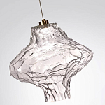 Подвесной светильник с плафоном из фактурного прозрачного стекла Light Ensemble варинант исполнения - 9 | Loft Concept в Саратове