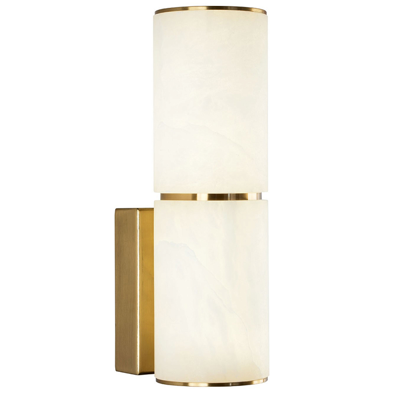 Бра Azzurra Stone Wall Lamp Латунь Белое матовое стекло Бра Azzurra Stone Wall Lamp Латунь Белое матовое стекло в Саратове | Loft Concept