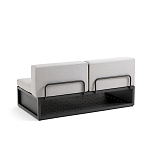 Садовый диван на каркасе из алюминия Petro варинант исполнения - 2 | Loft Concept в Саратове