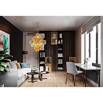 Люстра с каскадом из разноцветных круглых подвесов Key Lustar варинант исполнения - 1 | Loft Concept в Саратове