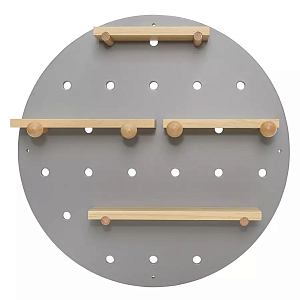 Полка настенная круглая из дерева Multifunctional Circle