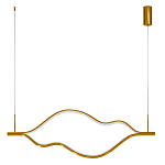 Подвесной светильник волнообразный изогнутый цвета латунь 3000К Spiral Lighting варинант исполнения - 3 | Loft Concept в Саратове