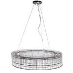 Подвесная люстра в форме круга Light Source Antique Nickel варинант исполнения - 1 | Loft Concept в Саратове