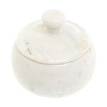 Сахарница из натурального камня Мрамор Белый Stone Sugar Bowls варинант исполнения - 2 | Loft Concept в Саратове