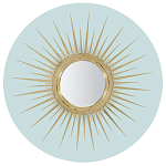 Настенное круглое зеркало Romilly Round Mirror Blue варинант исполнения - 1 | Loft Concept в Саратове