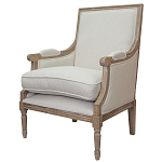 Кресло William Classical Armchair beige flax варинант исполнения - 3 | Loft Concept в Саратове
