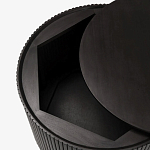 Черный приставной стол с местом для хранения Smart Textured Table варинант исполнения - 2 | Loft Concept в Саратове