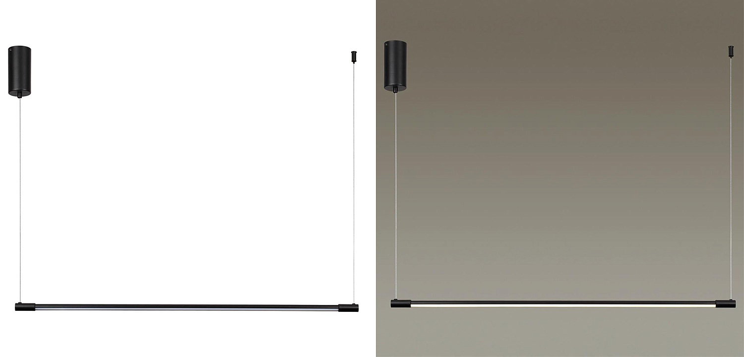 Подвесной светильник Trumpet Tube Black Linear Подвесной светильник Trumpet Tube Black Linear - Loft-Concept в Саратове