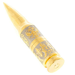 Флешка на 32 гб в виде патрона с гравировкой Герба РФ в подарочной коробке Metal Flash Drive варинант исполнения - 1 | Loft Concept в Саратове