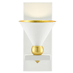 Бра с бело-золотыми плафоном в форме конуса Light Source варинант исполнения - 2 | Loft Concept в Саратове
