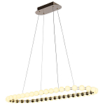 Люстра подвесная светодиодная с круглыми плафонами белого цвета PEARLS Suspension 100  варинант исполнения - 4 | Loft Concept в Саратове