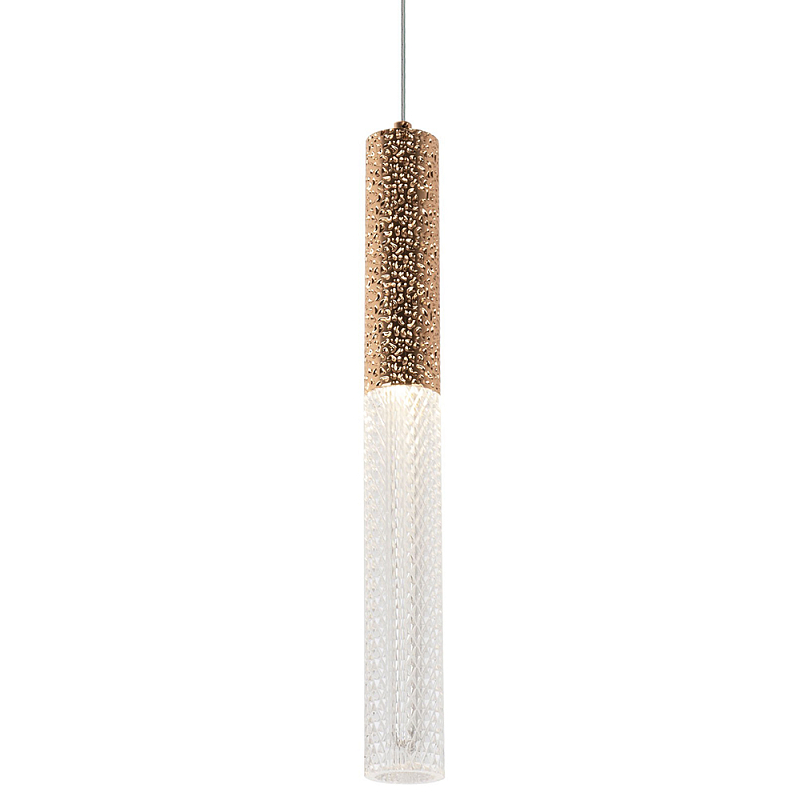 Подвесной светильник Dew Drops Tube Gold Hanging Lamp Прозрачный Золотой Подвесной светильник Dew Drops Tube Gold Hanging Lamp Прозрачный Золотой в Саратове | Loft Concept