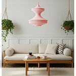 Подвесной вязаный розовый светильник «Моника» варинант исполнения - 5 | Loft Concept в Саратове