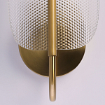 Бра с изогнутым рельефным плафоном Textured Glass варинант исполнения - 5 | Loft Concept в Саратове