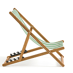 Шезлонг из акации и ткани Argentina варинант исполнения - 6 | Loft Concept в Саратове