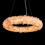 Люстра кольцевая с частичками натурального горного хрусталя Crystal Shimmer варинант исполнения - 2 | Loft Concept в Саратове