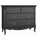 Комод черный из массива бука в стиле прованс Black Provence варинант исполнения - 2 | Loft Concept в Саратове