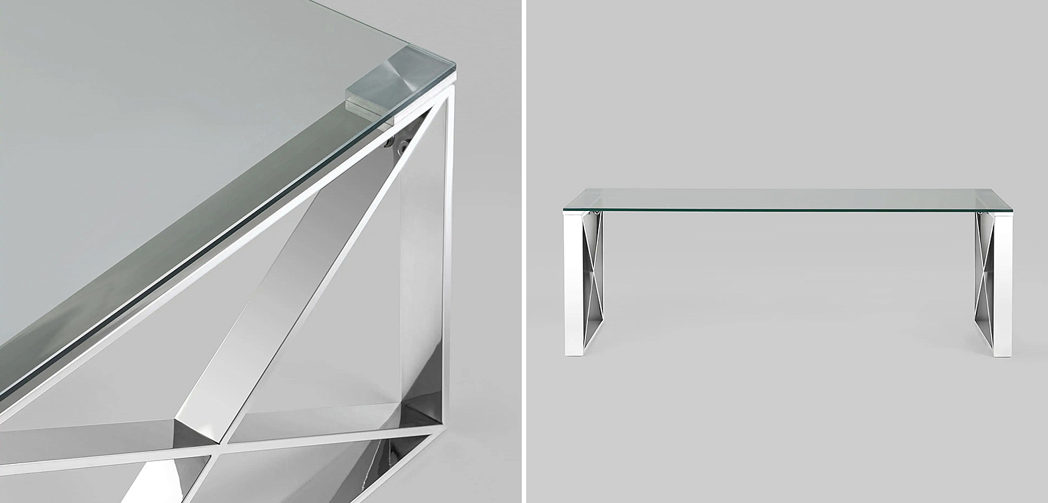 Столик кофейный Lannes Collection Silver Столик кофейный Lannes Collection Silver - Loft-Concept в Саратове