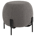 Пуф в ткани букле темно-серого цвета Pikelet варинант исполнения - 1 | Loft Concept в Саратове