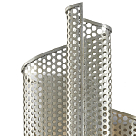 Бра серебряное изогнутой формы с перфорацией Perforation варинант исполнения - 1 | Loft Concept в Саратове