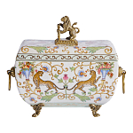 Шкатулка с фигуркой льва на крышке Eden Garden варинант исполнения - 3 | Loft Concept в Саратове