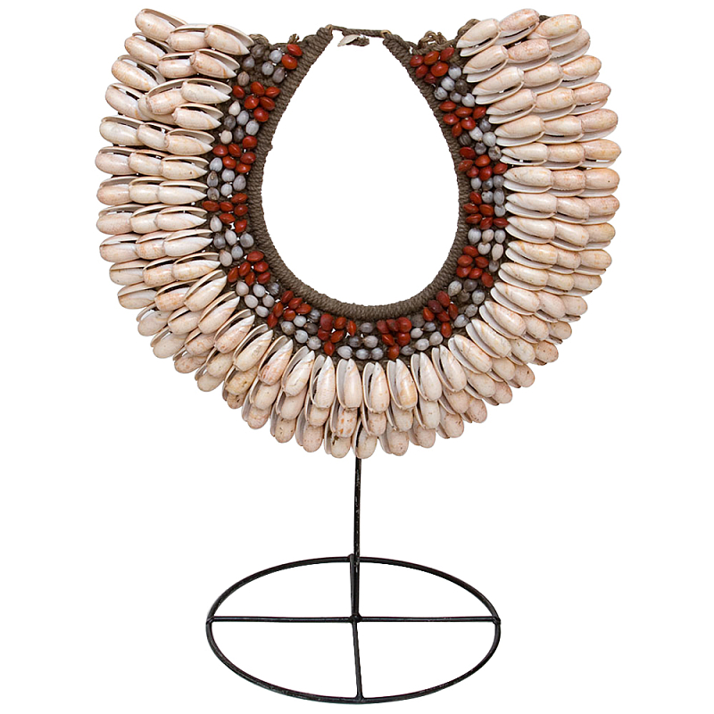 Этническое ожерелье из ракушек и бус Aboriginal Ethnic Necklace Beige Red Бежевый Красный Коричневый Этническое ожерелье из ракушек и бус Aboriginal Ethnic Necklace Beige Red Бежевый Красный Коричневый в Саратове | Loft Concept