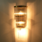 Бра с золотистым основанием и прозрачными трубками Nembus варинант исполнения - 6 | Loft Concept в Саратове