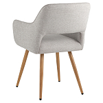 Стул в рогожке серого цвета NEASAN STOOL варинант исполнения - 4 | Loft Concept в Саратове