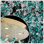 Люстра зеленая каскадная Green Light CascadeDroplet Chandelier варинант исполнения - 3 | Loft Concept в Саратове