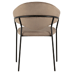 Коричневый стул с обивкой из искусственной замши Alexis варинант исполнения - 4 | Loft Concept в Саратове