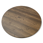 Стол журнальный c коричневой круглой столешницей на трех металлических ножках Charm Coffee Table варинант исполнения - 3 | Loft Concept в Саратове