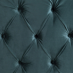 Кровать двуспальная зеленая с основанием из массива дерева с мягким изголовьем Velour Beds варинант исполнения - 2 | Loft Concept в Саратове