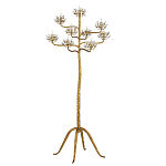 Торшер золотой в виде растения Golden Flower Glade варинант исполнения - 3 | Loft Concept в Саратове