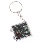 Зеркало брелок складное двухстороннее из натурального камня Серафинит Stone Mirrors варинант исполнения - 5 | Loft Concept в Саратове