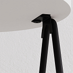 Стол приставной с 2-мя круглыми белыми столешницами ESSEL SIDE TABLE WHITE варинант исполнения - 2 | Loft Concept в Саратове