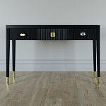 Дизайнерский Письменный стол Elsa Dreams Black с тремя ящиками варинант исполнения - 1 | Loft Concept в Саратове