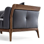 Кресло большое c каркасом из массива дерева Walnut Armchair варинант исполнения - 1 | Loft Concept в Саратове