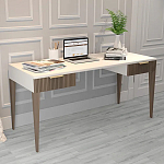 Рабочий стол с прямоугольной белой столешницей и 2-мя ящиками Harper Line варинант исполнения - 2 | Loft Concept в Саратове