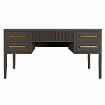 Большой Рабочий стол Primo с 5 выдвижными ящиками Темный орех варинант исполнения - 7 | Loft Concept в Саратове