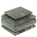 Шкатулка с зеркалом из натурального камня змеевик Stone Casket варинант исполнения - 2 | Loft Concept в Саратове