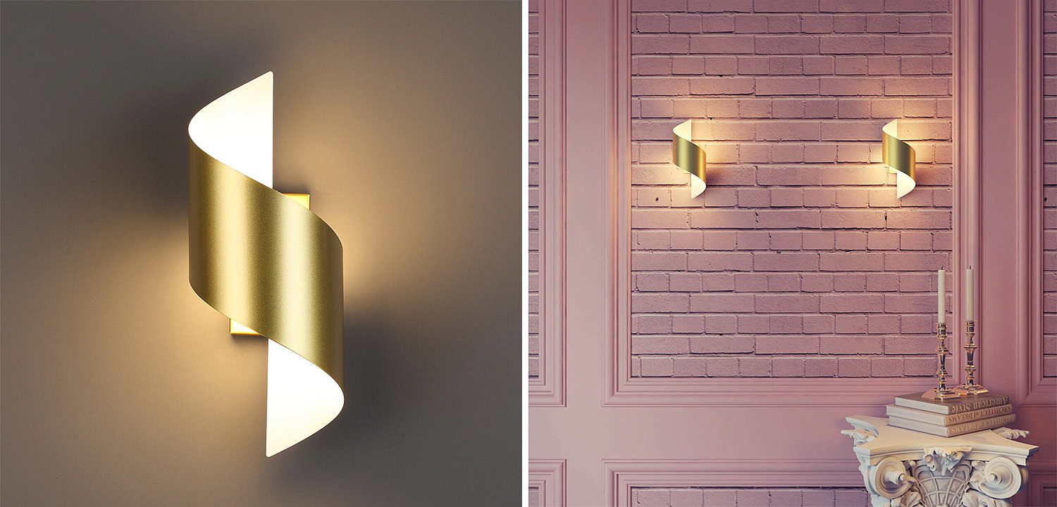 Бра Gold Locken Wall Lamp Бра Gold Locken Wall Lamp - Loft-Concept в Саратове